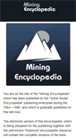 Mobile Screenshot of mining-enc.com